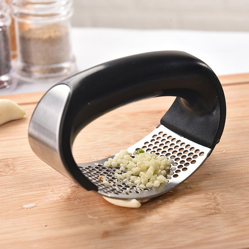 Garlic Press Handle Garlic Press Rocker Garlic Peeler Stainless Steel Kitchen Gadgets Dishwasher Safe - Image 5