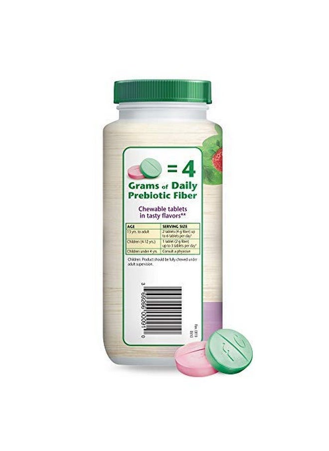 Fiber Choice - Daily Prebiotic Fiber Chewable Tablets Sugarfree 1 Gastroenterologist Recommendedⱡ Helps Support Regularity* Prebiotic Fiber 90 Count Assorted Fruit (Pack Of 2) - Image 1