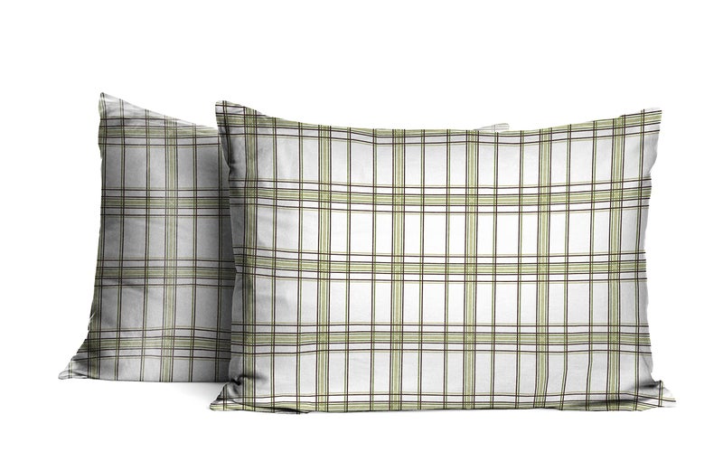 Pointehaven Heavy Weight Flannel Sheet Set, Queen, Plaid Sage - Warm & Cozy - 100% Cotton Flannel Pre-Shrunk -170 GSM -Deep Pockets -Easy Fit Elastic All Around-Comfy Double Brushed - Image 4