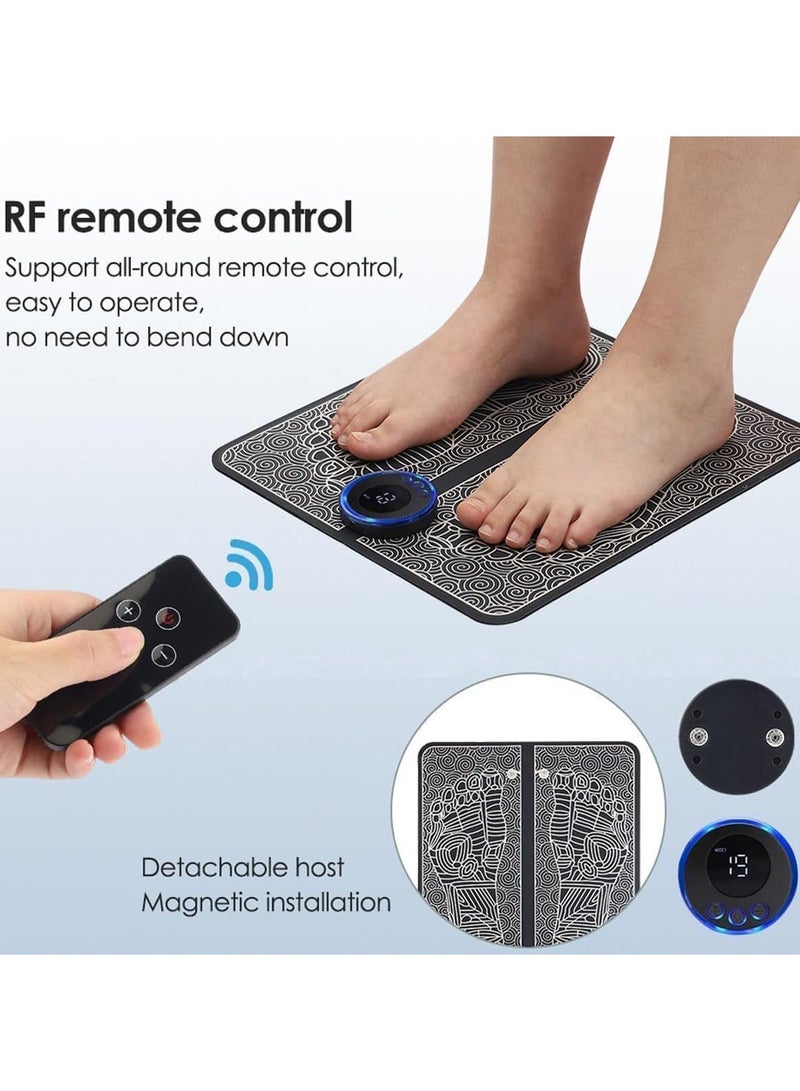 إسكدنيا EMS Foot Massager, Portable Electric Foot Massagers Mat Circulation Booster for Feet and Legs Folding Foot Spa Massager - Image 2