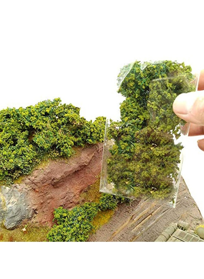 20 Pcs Static Grass Bushy Tufts Lowland Shrubs Model Kit Scenery Model DIY Miniature for Train Landscape Railroad Scenery Sand Military Layout Model War Gaming Terrain (Autumn Brown) - Image 1