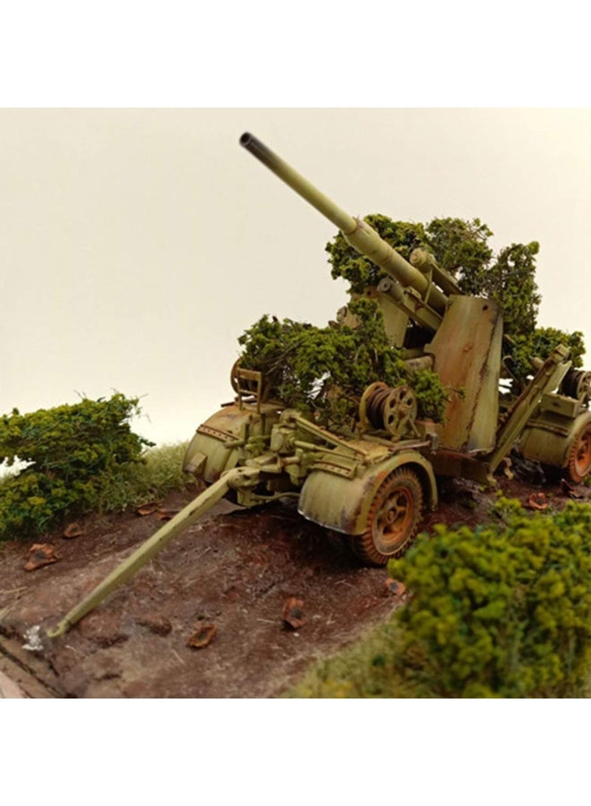 20 Pcs Static Grass Bushy Tufts Lowland Shrubs Model Kit Scenery Model DIY Miniature for Train Landscape Railroad Scenery Sand Military Layout Model War Gaming Terrain (Autumn Brown) - Image 5