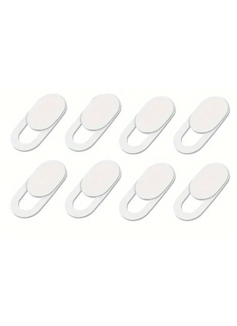 CleanWave - The Pure Effect [8 Pack] Ultra-Thin Webcam Cover Slide – 0.022in Privacy Protector for Laptop, MacBook, iPhone, iPad, PC & More – Sleek Camera Blocker for Online Security - WHITE  - Image 1