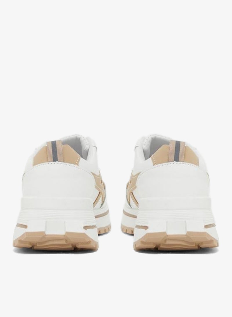 Styli Active Contrast Trim Lace-Up Chunky Sneakers with Back Pull Tab - Image 5