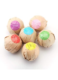 ROSOTENA 6-Piece Sea Salts Bath Bomb Set Multicolour 60grams  - Image 3