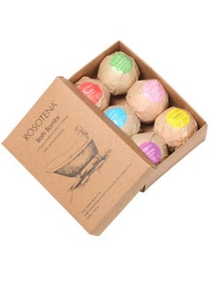 ROSOTENA 6-Piece Sea Salts Bath Bomb Set Multicolour 60grams  - Image 4