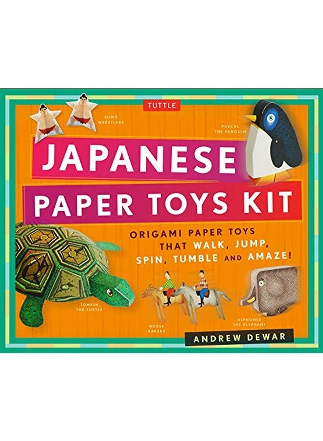 Japanese Paper Toys Kit Origami Paper Toys That Walk Jump Spin Tumble And Amaze 