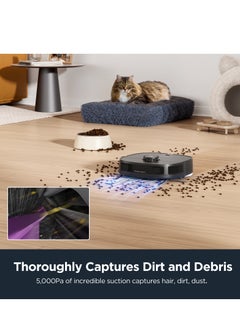 EUREKA Robot Vacuum Cleaner & Mop All-in-One Station, AI 3D Obstacle Detection, Intelligent Pet Bypass, Car Carpet Detection, Ideal Against Pet Hair, App & Voice Control, J12 Black - pzsku/ZC76BC512E075F51A34ECZ/45/_/1740453599/99776ec9-78a8-4cc9-8ac5-4ec105ddb7c8