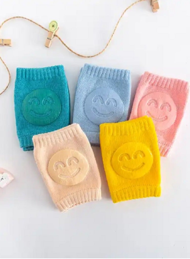 5 Pairs Baby Anti-Slip Knee Pads Infant Knee Pads Protect Your Baby Falling While Learning to Walk - Image 1