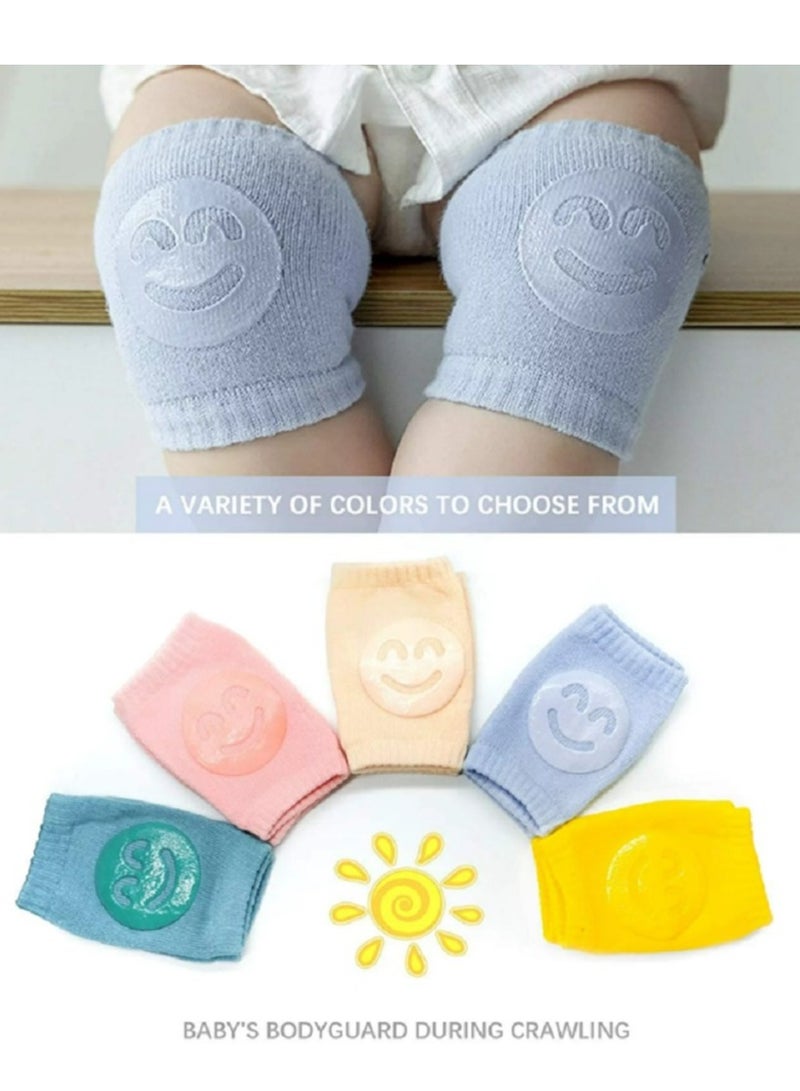 5 Pairs Baby Anti-Slip Knee Pads Infant Knee Pads Protect Your Baby Falling While Learning to Walk - Image 3