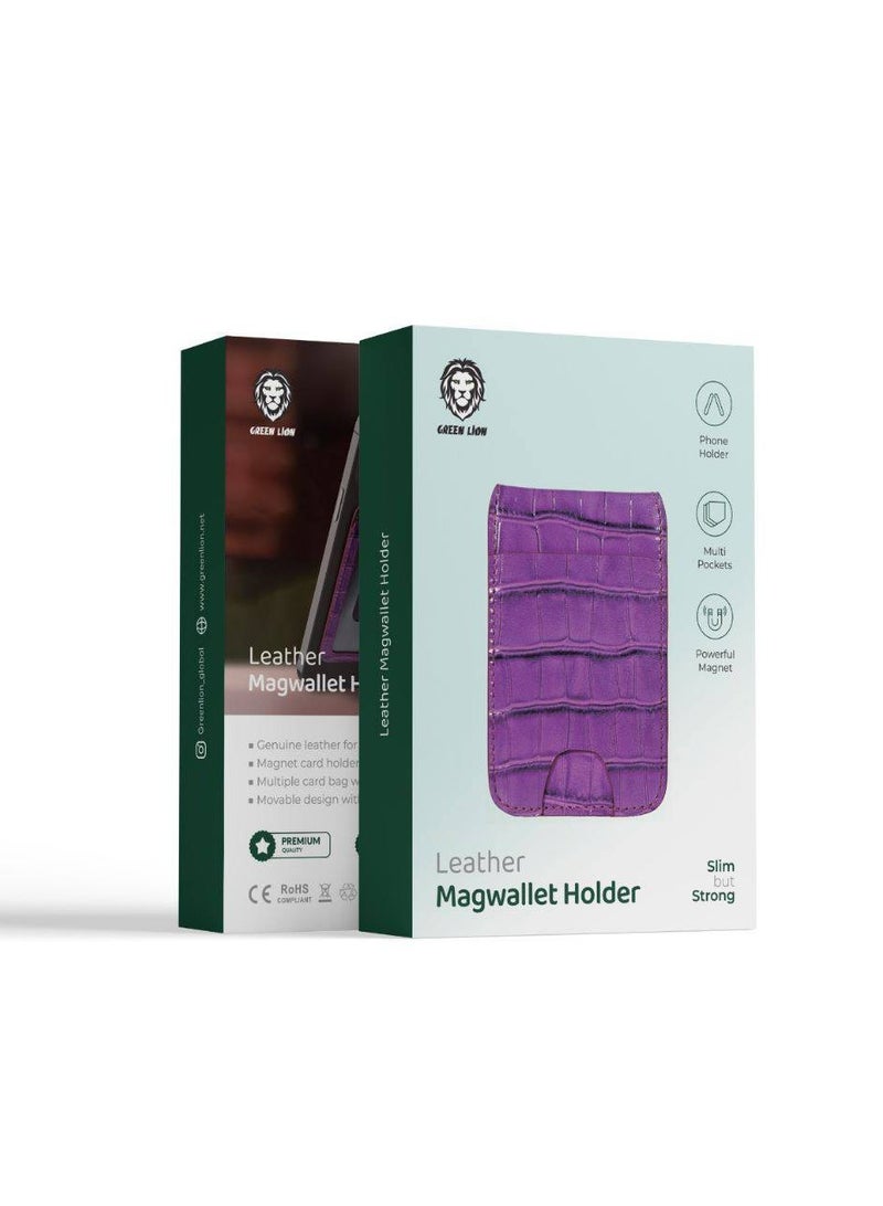 GREEN LION Leather Magwallet Holder - Purple - Image 2