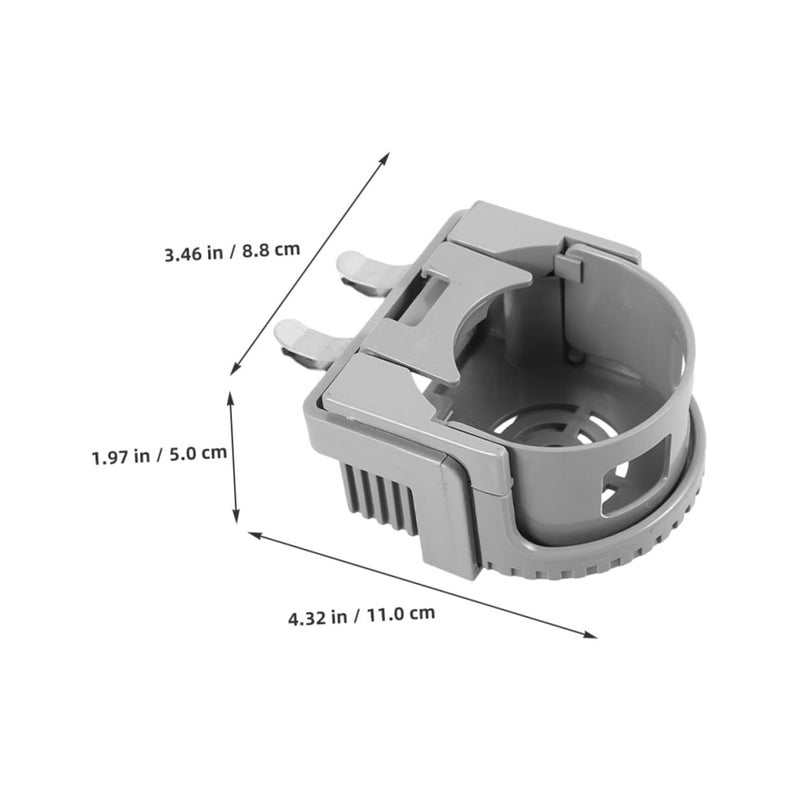 2 Pcs Gray Car Air Vent Cup Holder Expander With Tray For Drink Bottle Stand - Image 3