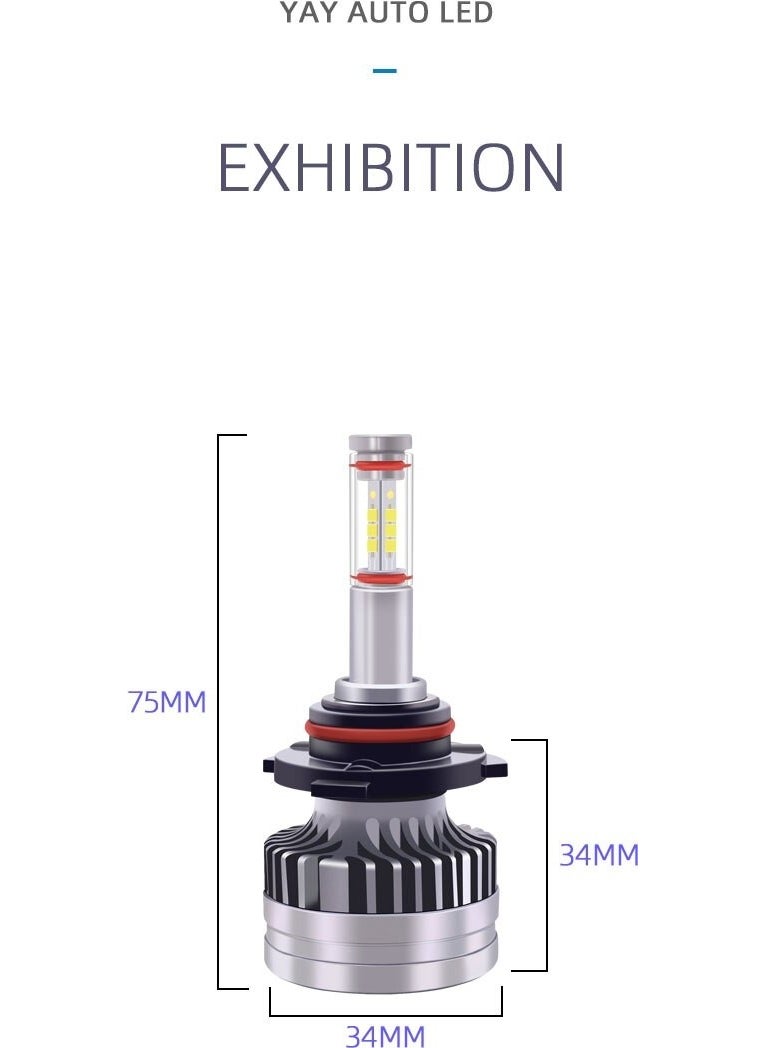 Femex - 360* Csp Superior 4 Way Chipset HB3 9005 LED Xenon LED Headlight - Image 1