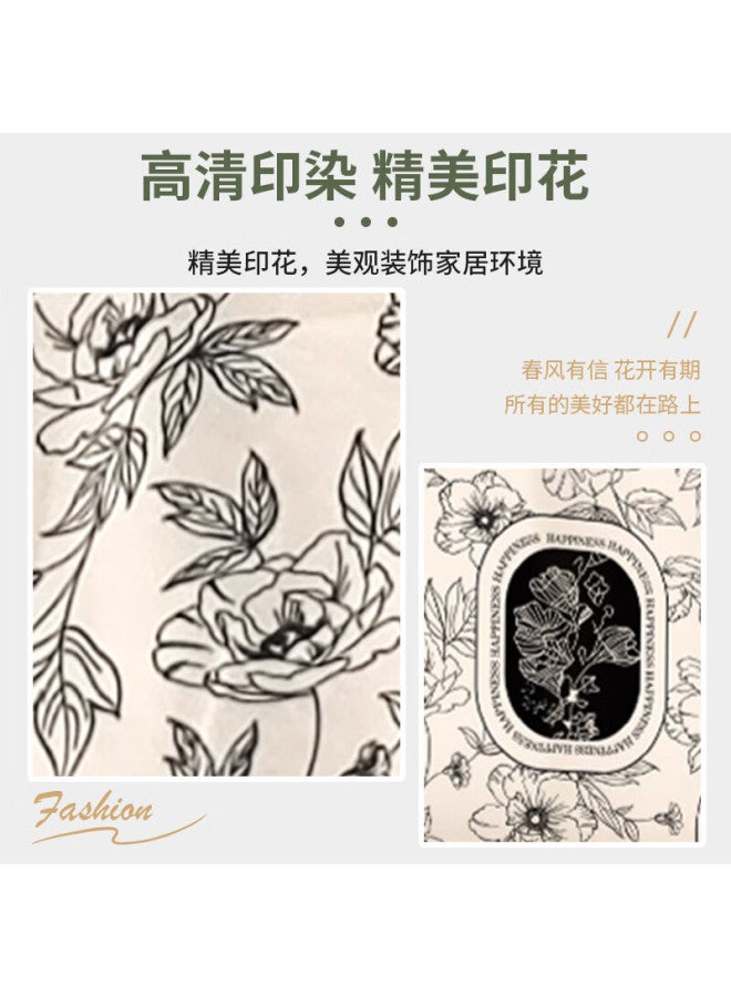 Purpavwinner Air Conditioner Dust Cover Heat Wind Guide Universal For Elderly Children Pregnant Women Postpartum Use Wall-mounted Ac Wind Shield Curtain Large 1p-1.5p Ink Flower Pattern - Image 5