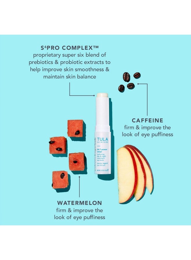 تولا بلسم ترطيب العيون باور سوايب ٢٤-٧ من تولا | علاج الهالات السوداء، تفتيح فوري، محمول | ٠٫٢٣ أونصة - Image 4