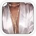 Nicute Rhinestone Long Necklace Sparkly Crystal Choker Necklaces Sexy Necklace Jewelry for Women Silver - Image 2