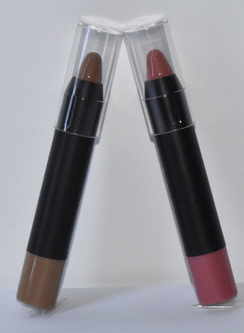 Brown Lipstick Cream Number 16 And Pink Number 15