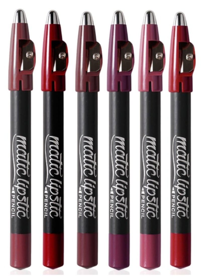 M.N 6 matte lipstick pens from MN with sharpener, Group No. C  - Image 2