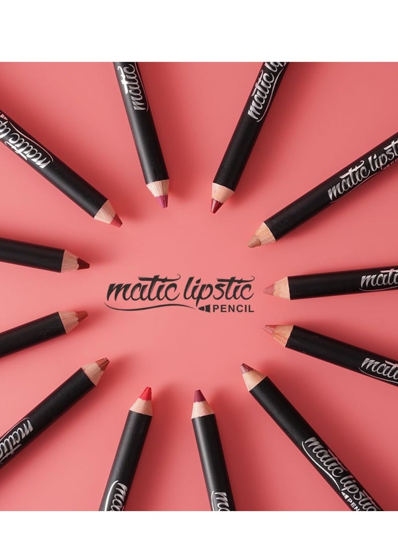 M.N 6 matte lipstick pens from MN with sharpener, Group No. C  - Image 4
