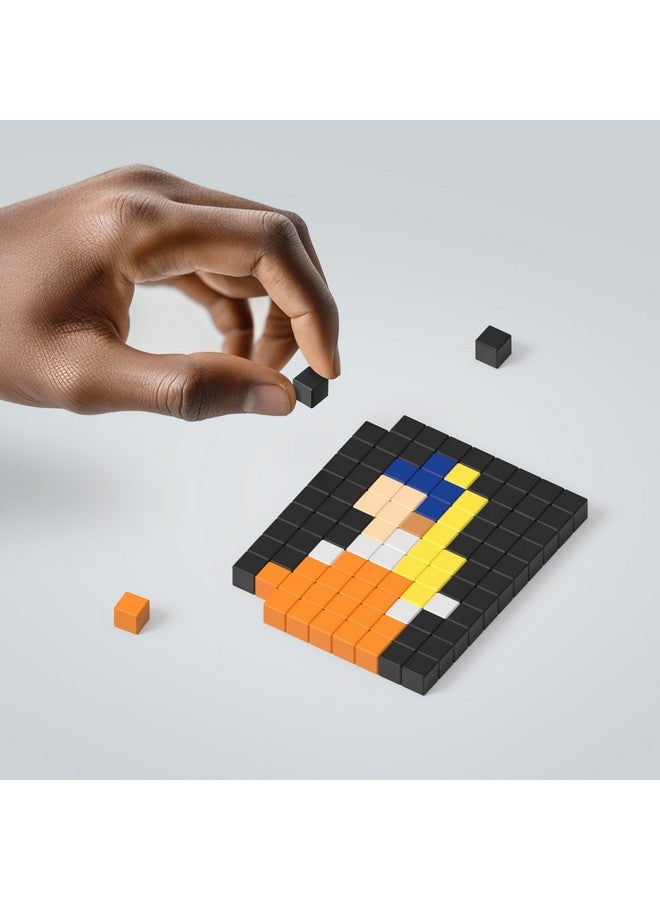 PIXIO PIXIO Magnetic Blocks - Johannes Vermeer Girl with a Pearl Earring Pixel Art Building Toy & Desk Display for Adults  - Image 5