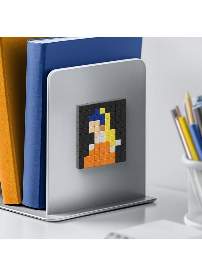 PIXIO PIXIO Magnetic Blocks - Johannes Vermeer Girl with a Pearl Earring Pixel Art Building Toy & Desk Display for Adults  - Image 4