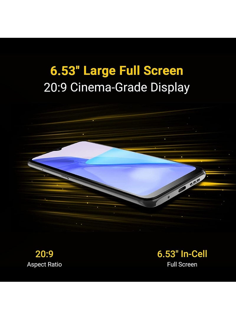 UMIDIGI Power 5 Cell Phone 3GB 64GB 6150mAh Battery Unlocked Smartphone with 6.53 Full Screen 16MP AI Triple Camera Android Phone Grey