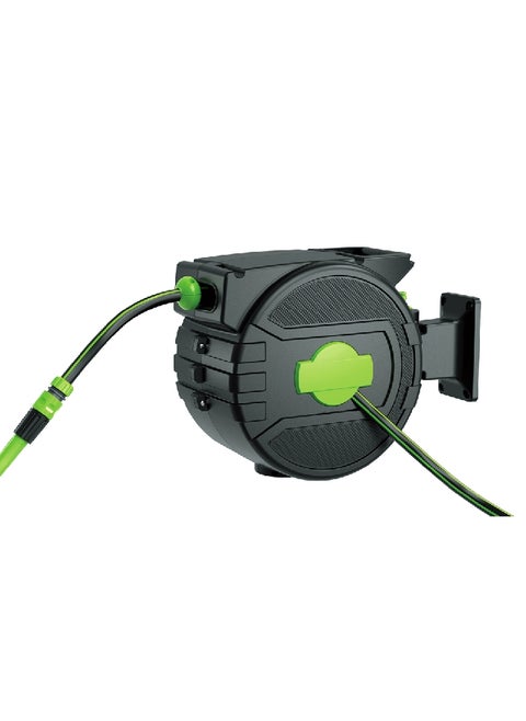 Auto Rewind Hose Reel Black and Green 20 m DY6685W20