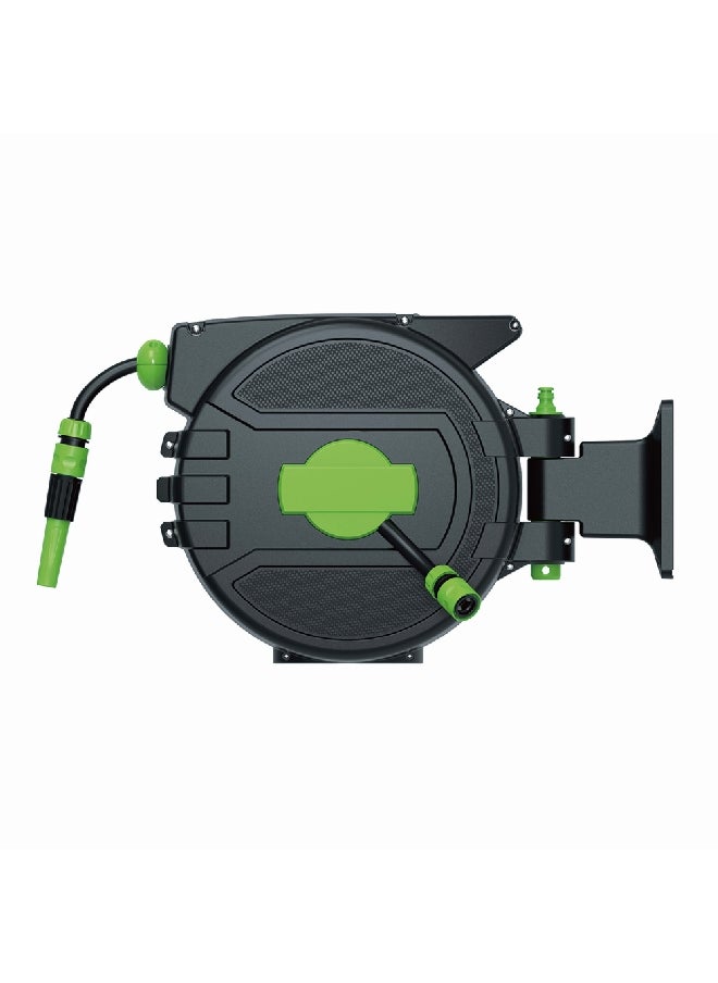 Auto Rewind Hose Reel Black and Green 20 m DY6685W20