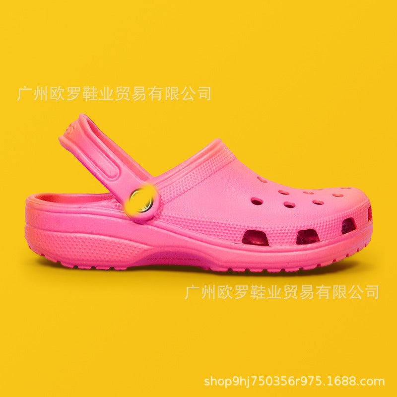 Cross Children'S Croc Shoes Star Classic Soft Sole Outerwear Outdoor Sandals Beach Shoes Baotou Slippers - Image 1