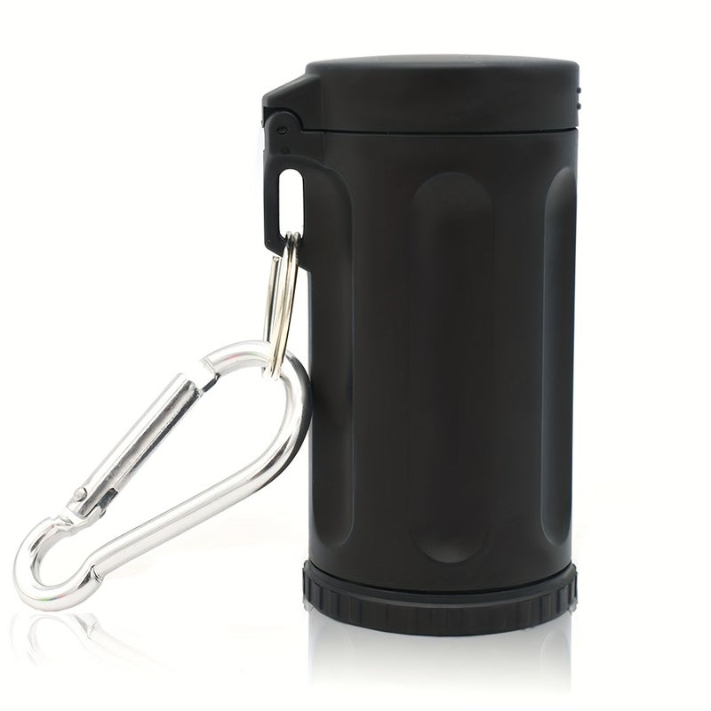 Green Portable Ashtray With Windproof Lid Keychain Attachment - Image 1