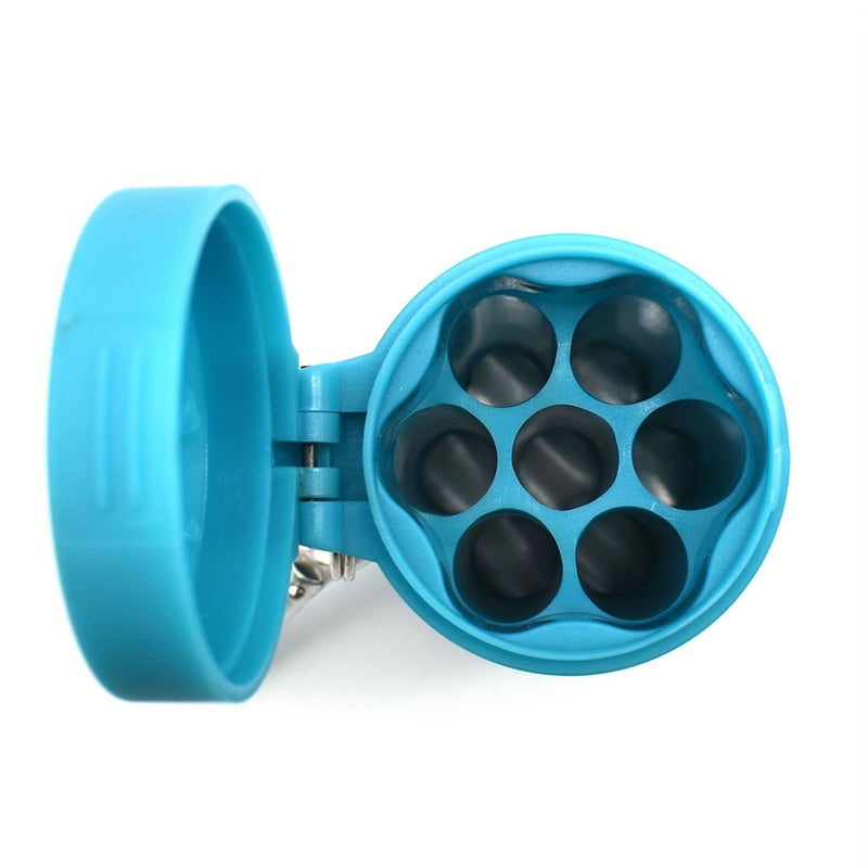 Green Portable Ashtray With Windproof Lid Keychain Attachment - Image 2