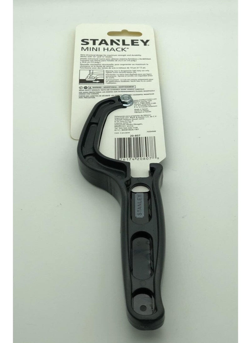 Stanley Hand Tools Mini-Hack Saw,Black,10 inch, STHT20807-8 - Image 3