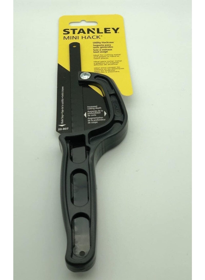 Stanley Hand Tools Mini-Hack Saw,Black,10 inch, STHT20807-8 - Image 2