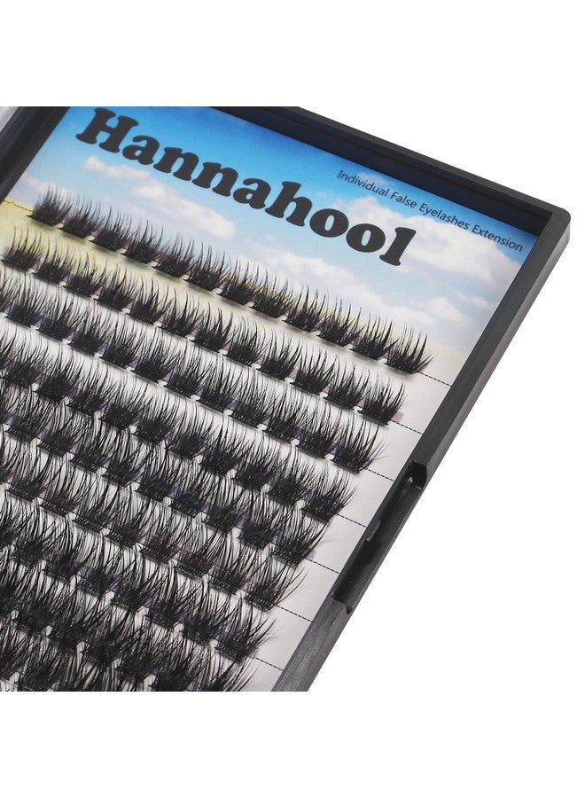 Hannahool 120Pcs D Curl Individual Wide Stem Cluster Diy Eye Lashes Extensions Mixed 10121416Mm/141618Mm/121416Mm Makeup Dramatic Volume Lashes (Mixed 10121416Mm) - Image 1
