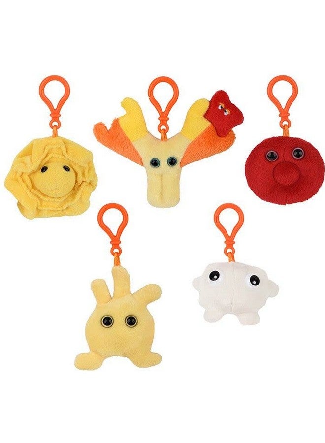 Giant Microbes GIANTmicrobes Blood Cells Themed Gift Box, Blood Cell Plush, Lab Tech Gifts, Medical Gift, Phlebotomy Gifts, Bag Charms, Plush Keychains - Image 2