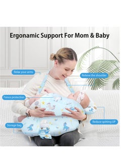 Bonita Large Breastfeeding Pillow for Babies: Multipurpose Baby Nursing Pillow, Bed U-Shape Pillow, and Baby Lounger for Newborns (1-12 Months)  - Image 2