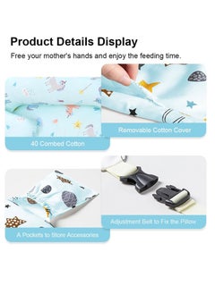Bonita Large Breastfeeding Pillow for Babies: Multipurpose Baby Nursing Pillow, Bed U-Shape Pillow, and Baby Lounger for Newborns (1-12 Months)  - Image 3