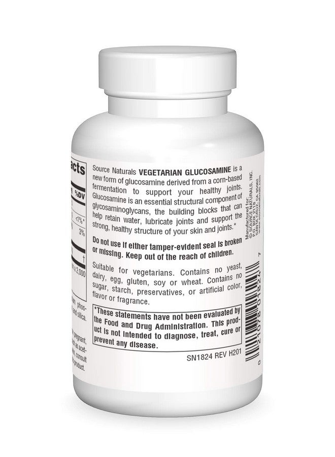 Source Naturals Vegetarian Glucosamine Promotes Healthy Joints 750 Mg Tablet 60 Count - Image 3