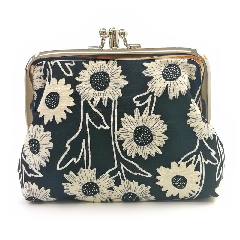 Sanxiner Cute Floral Buckle Coin Purses Vintage Pouch Kiss-lock Change Purse Wallets - Image 2