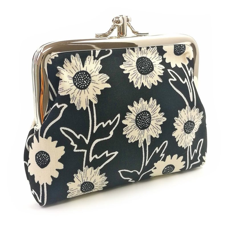 Sanxiner Cute Floral Buckle Coin Purses Vintage Pouch Kiss-lock Change Purse Wallets - Image 3