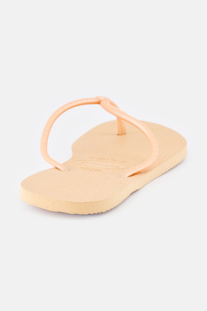 Havaianas Women Slip On Tube FC Slippers, Beige - Image 3