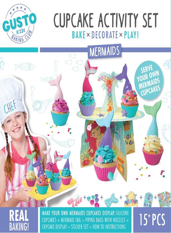 Gusto Mermaids Mermaids Cupcake Activity Set - Image 4
