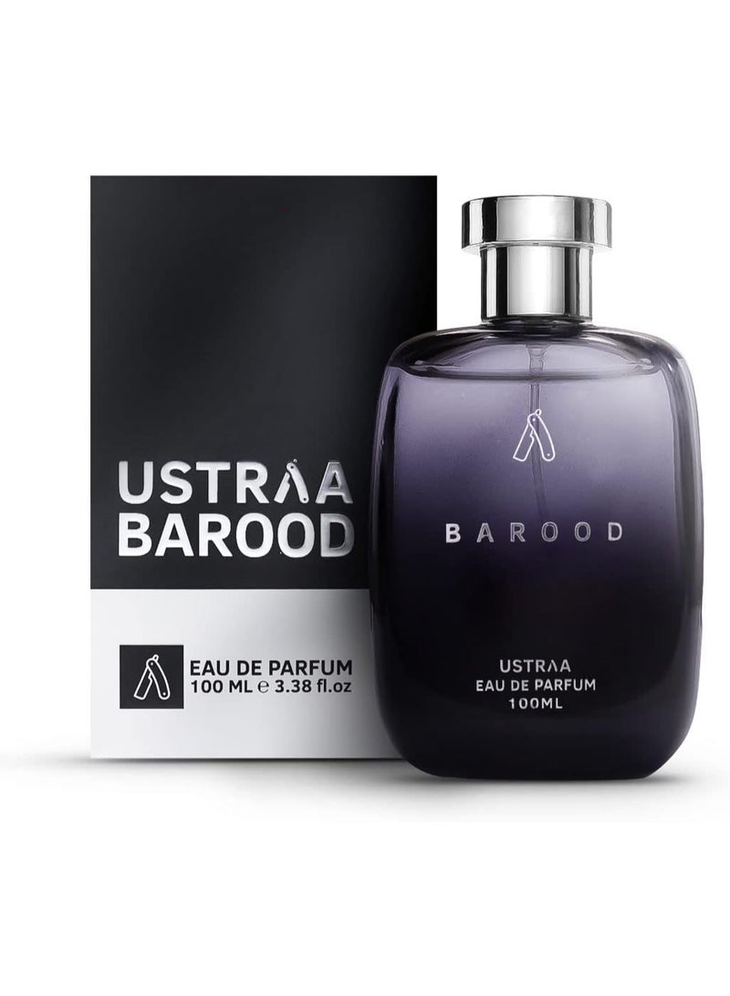 Ustraa Barood Eau De Parfum for Men - 100ml | Warm, Smoky, Sweet & Musky Scents | Luxury Long-Lasting Fragrance for Men | Strong & Masculine | Perfect for Special Occasions - Image 1