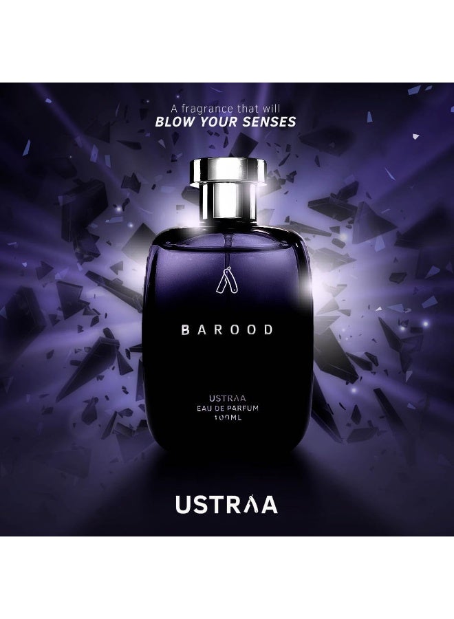 Ustraa Barood Eau De Parfum for Men - 100ml | Warm, Smoky, Sweet & Musky Scents | Luxury Long-Lasting Fragrance for Men | Strong & Masculine | Perfect for Special Occasions - Image 2