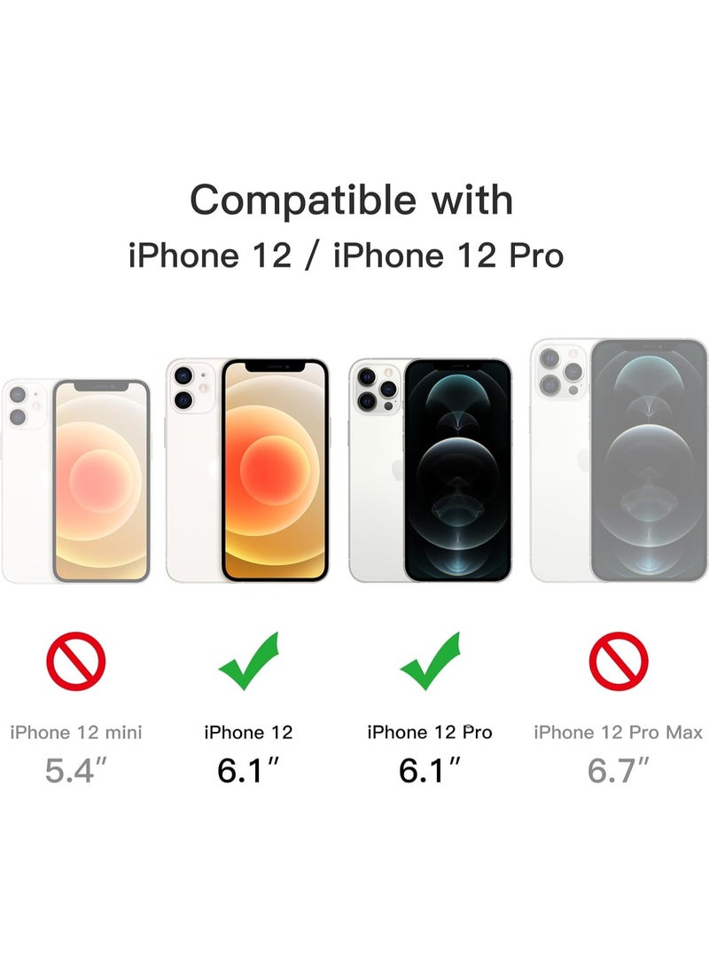 دينكس جراب ماج سيف الفاخر غير اللامع لجهاز iPhone 12 - غطاء iPhone 12 Pro رفيع مغناطيسي شفاف مقاوم للصدمات، (تيتانيوم صحراوي) - Image 2