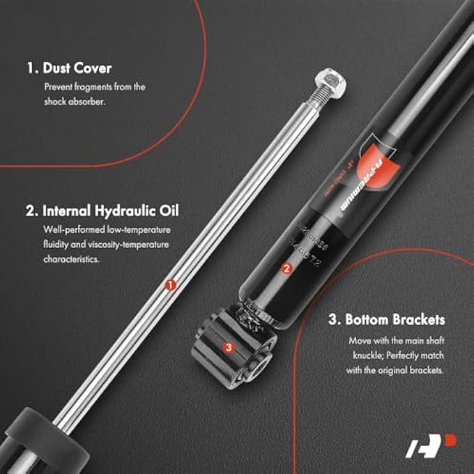 A-Premium Shock Absorber Replacement For Bmw X1 20162022 Without M Sport Suspension Rear Left And Right A Set Of 2 - Image 4