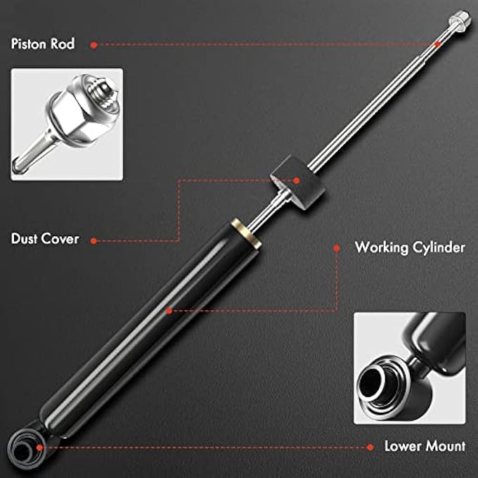 A-Premium Shock Absorber Replacement For Bmw X1 20162022 Without M Sport Suspension Rear Left And Right A Set Of 2 - Image 3