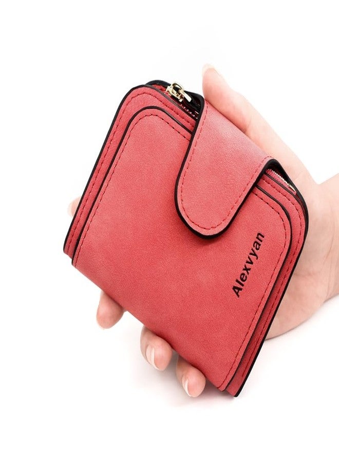 Alexvyan Small Women's Purse Wallet Organizer Female Hand Clutch Women/Ladies/Girls Wallets Credit Card Holder (Deep Pink) - Image 2