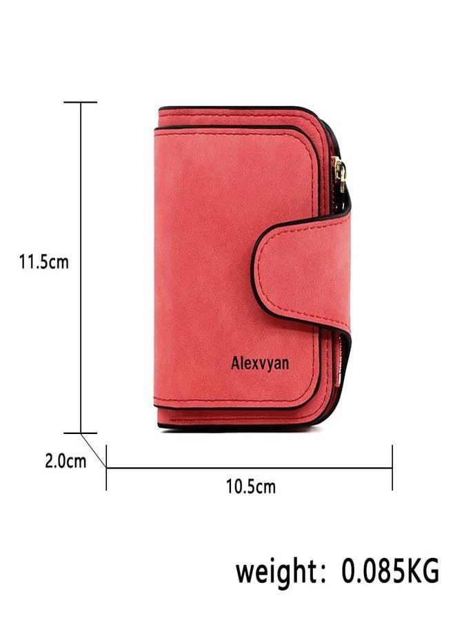 Alexvyan Small Women's Purse Wallet Organizer Female Hand Clutch Women/Ladies/Girls Wallets Credit Card Holder (Deep Pink) - Image 3