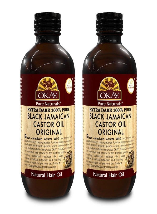 OKAY زيت الخروع للرجال من أوكي - زيت نمو اللحية والشعر للرجال، مرطب للشعر الناعم بمكونات طبيعية، خالي من الهكسان - 4 أونصات (عبوة من 2) - Image 1